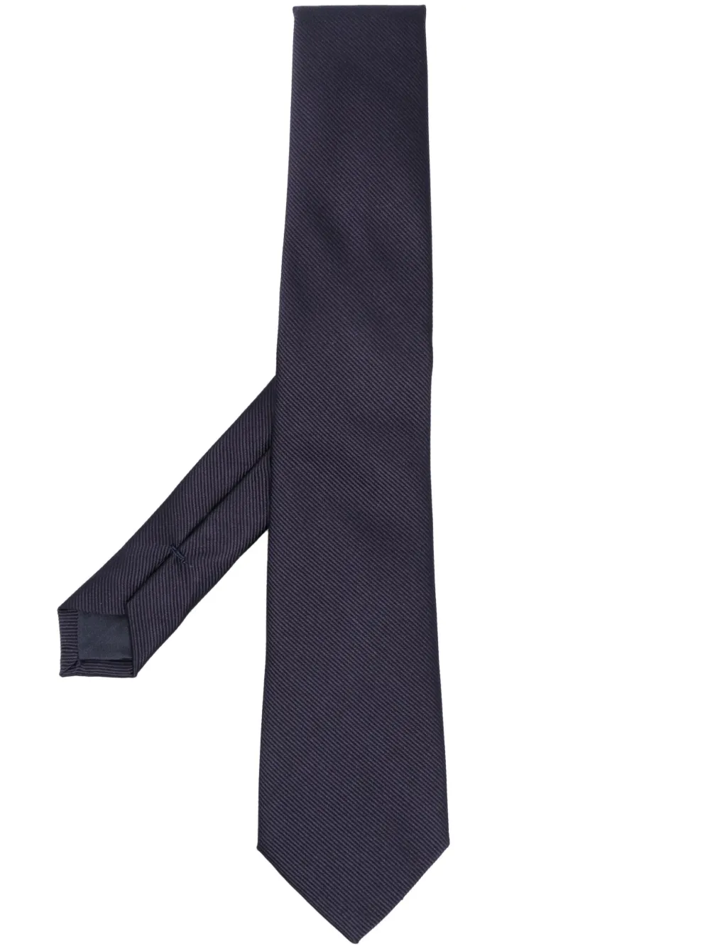 Giorgio Armani textured pointed-tip silk tie | Blue | Image 1