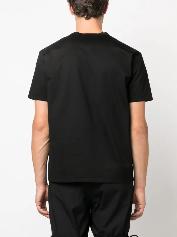 コラボ♪【Junya Watanabe】xCarhartt ロゴコットン Tシャツ x Carhartt logo cotton jersey T-shirt in black - Junya