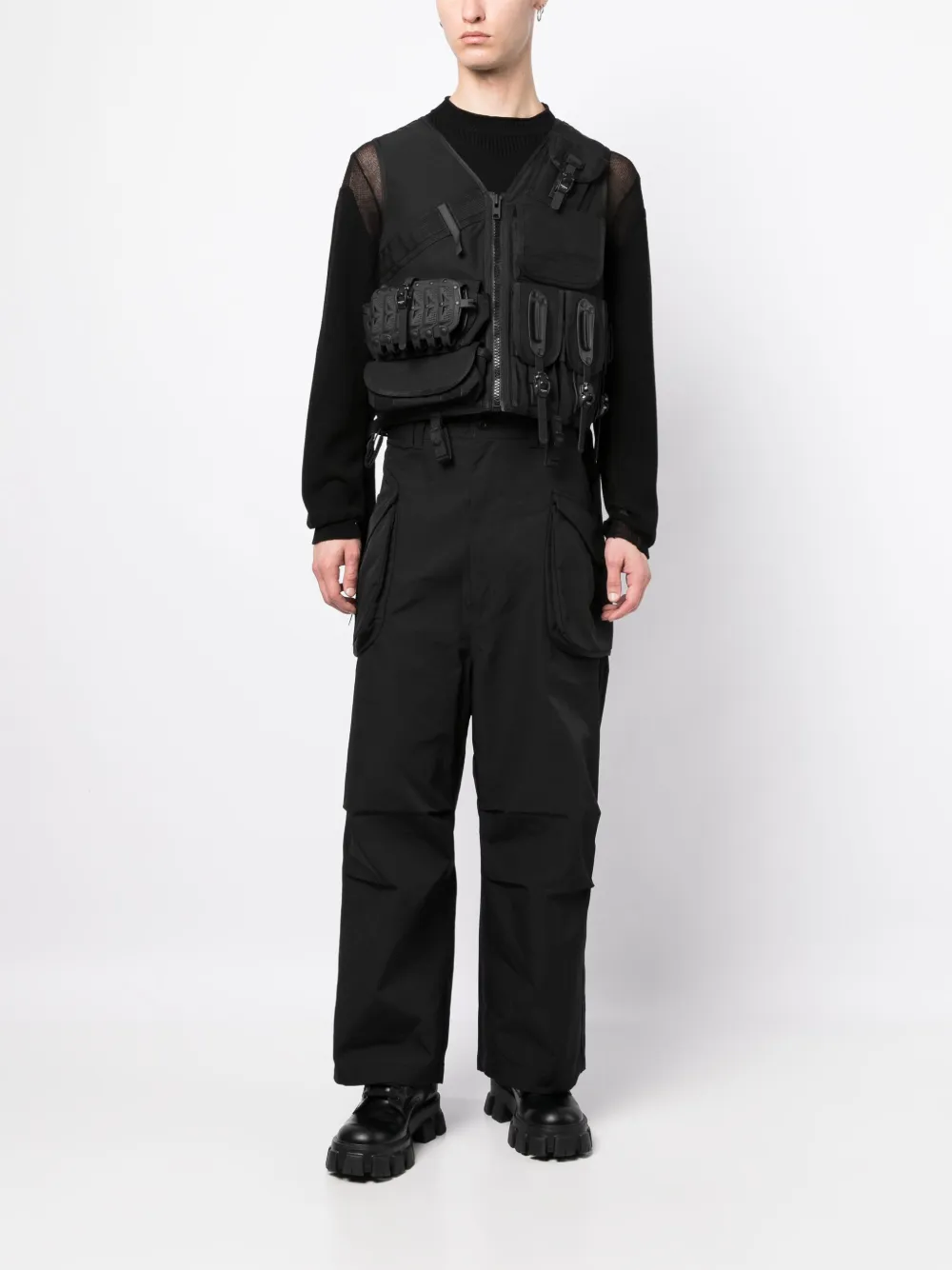 Junya Watanabe MAN Vネック ジップベスト - Farfetch