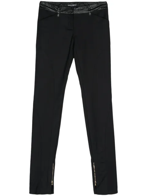 Dolce & Gabbana Pre-Owned pantalones skinny con paneles 2000