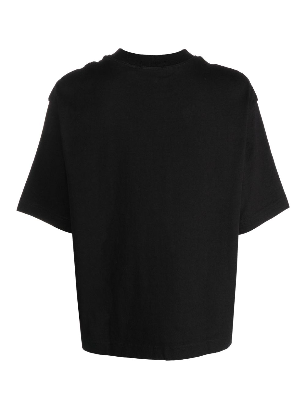 Shop Axel Arigato Honor Logo-embroidered Cotton T-shirt In Black
