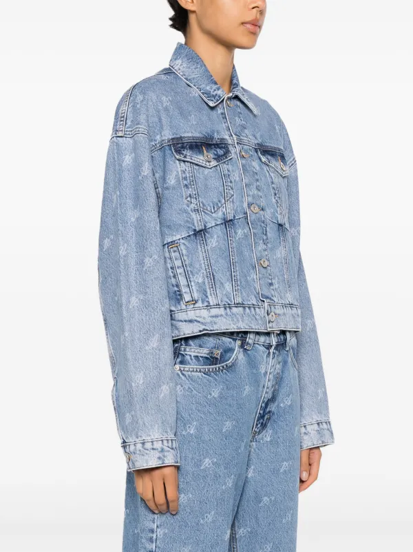 Axel Arigato Signature Rome Cropped Denim Jacket | Blue