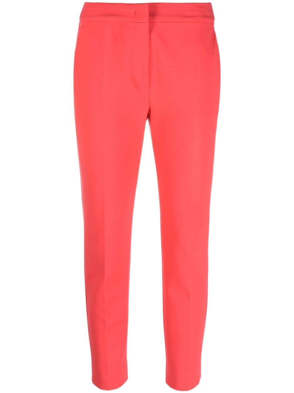 Shop Max Mara Cropped Slim-leg Trousers In Pink