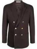 Valentino Garavani double-breasted cotton blazer - Brown