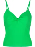 alice + olivia Rhona twisted tank top - Green