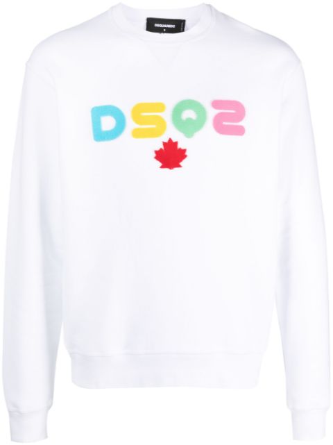 DSQUARED2 logo-applique cotton sweatshirt Men