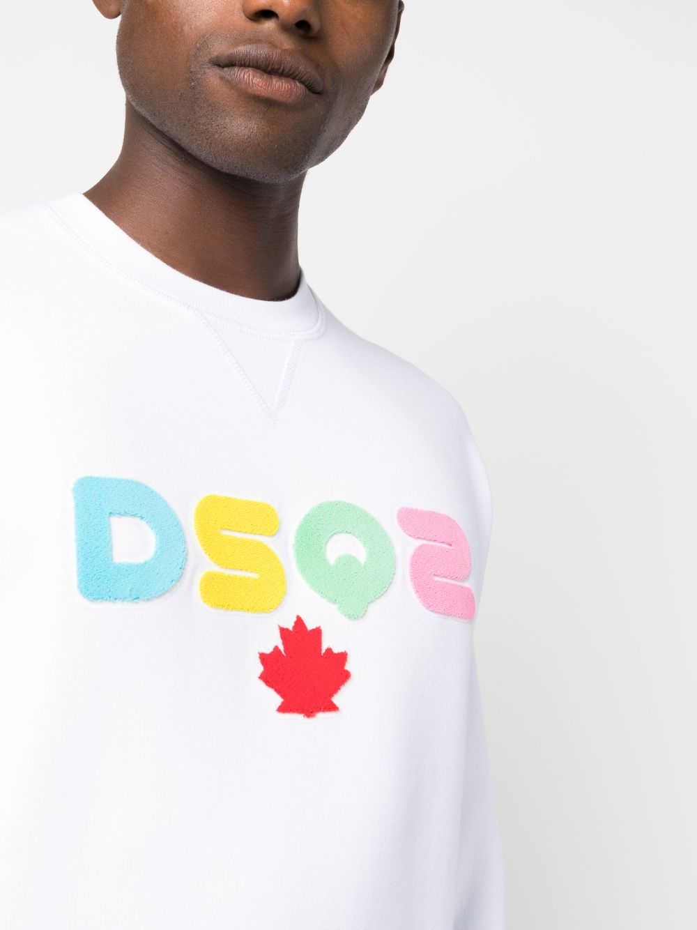 DSQUARED2 logo-applique cotton sweatshirt Men