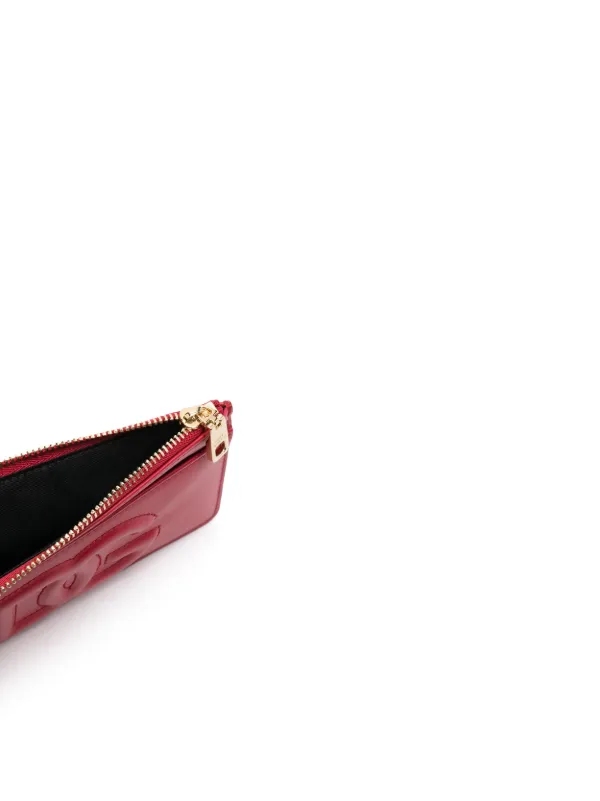 【関税＆送料込み】Dolce & Gabbana Dg Logo Leather Zip-Arou Dolce & Gabbana logo-embossed Leather zip-around Wallet