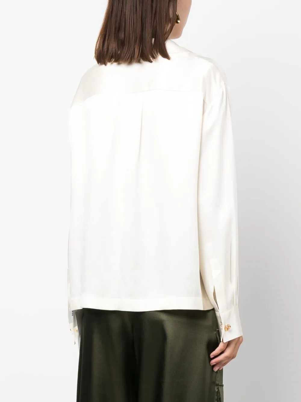 LOEWE Blouse met gekerfde kraag Wit