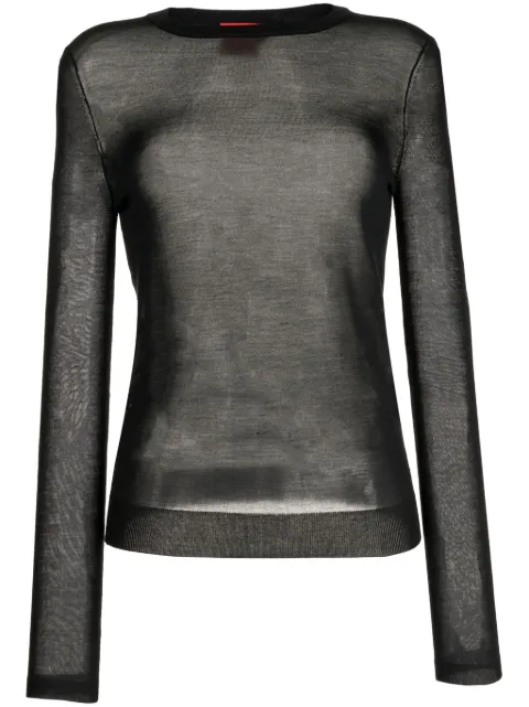 Cashmere In Love Dora crew-neck silk jumper