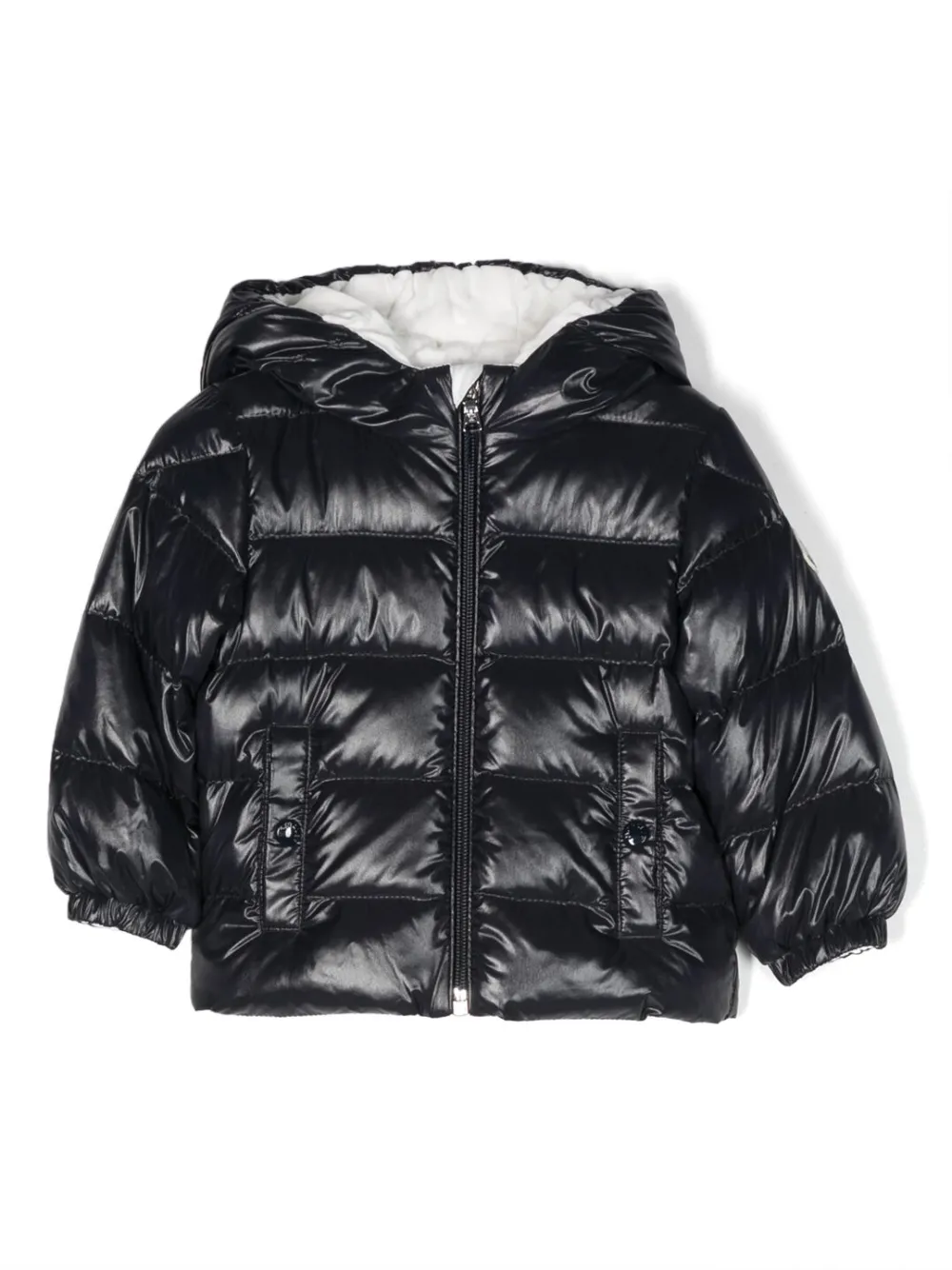 Shiny black best sale bubble jacket