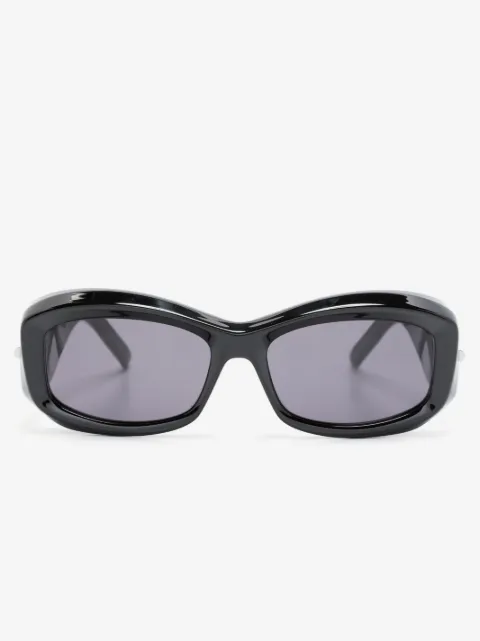Givenchy Eyewear lunettes de soleil rectangulaires à logo gravé