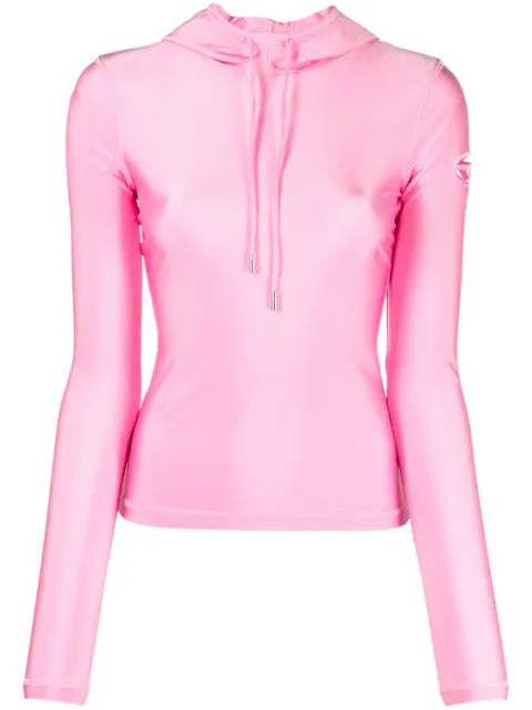 Diesel cut-out logo hoodie