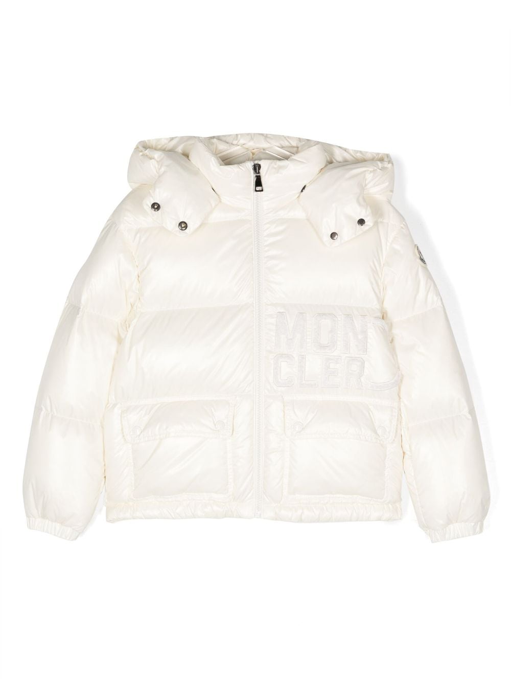 Moncler Enfant logo-patch Hooded Padded Jacket - Farfetch