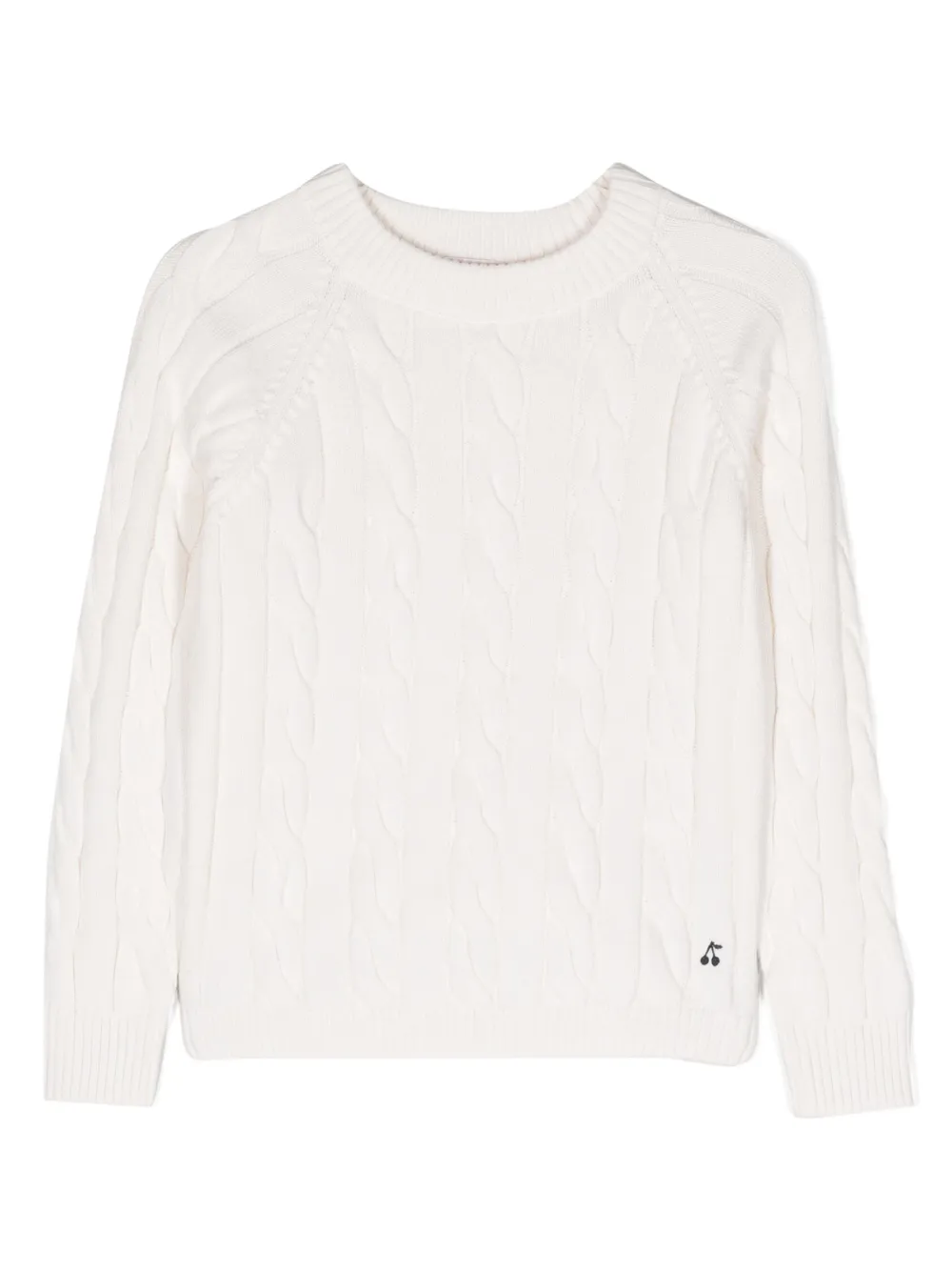 Bonpoint Dalton cable-knit jumper - White