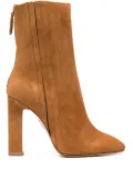 Aquazzura Joplin 105mm almond-toe boots - Brown