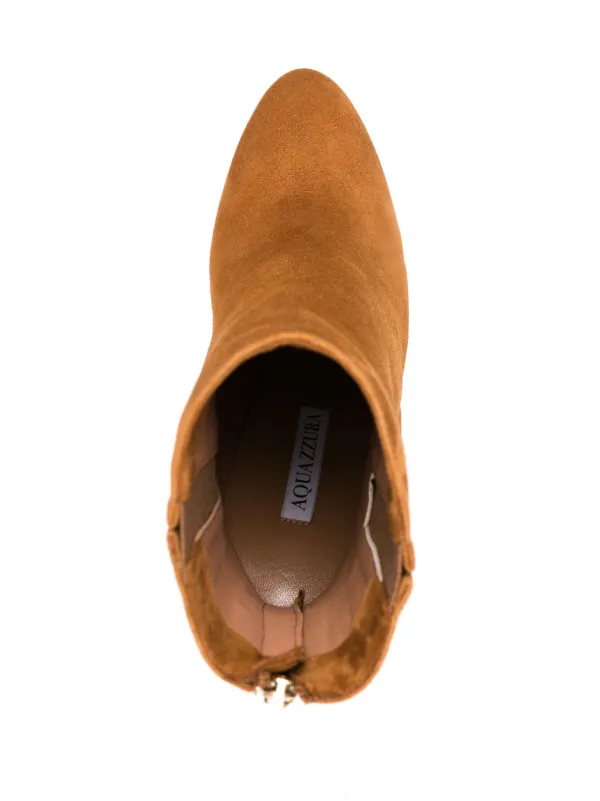 ブーツその他 Aquazzura Joplin Boot 105 Mm Aquazzura Joplin 105mm almond-toe Boots | Brown | FARFETCH ID