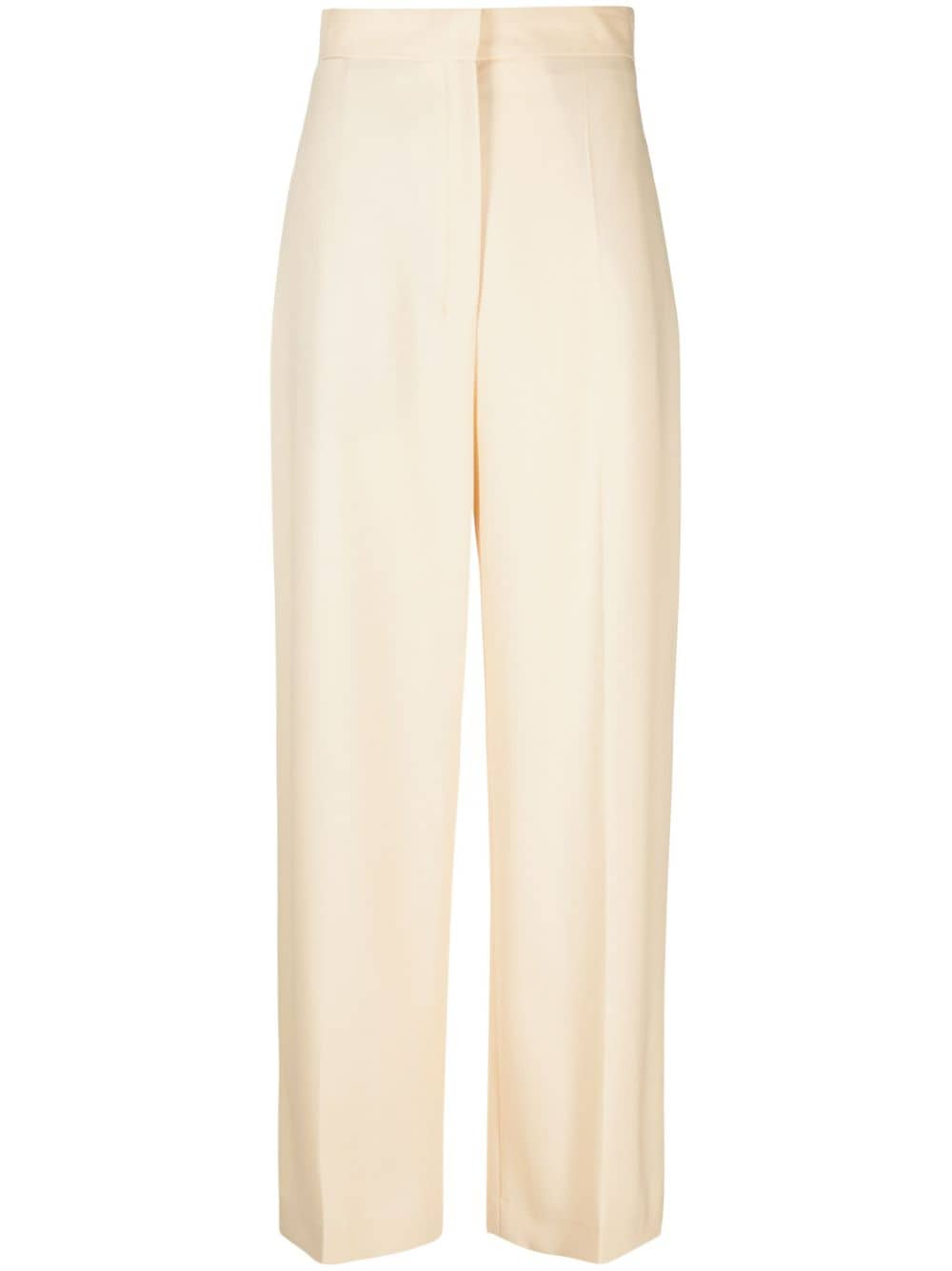 Shop The Row Gordon Virgin Wool Trousers In Neutrals