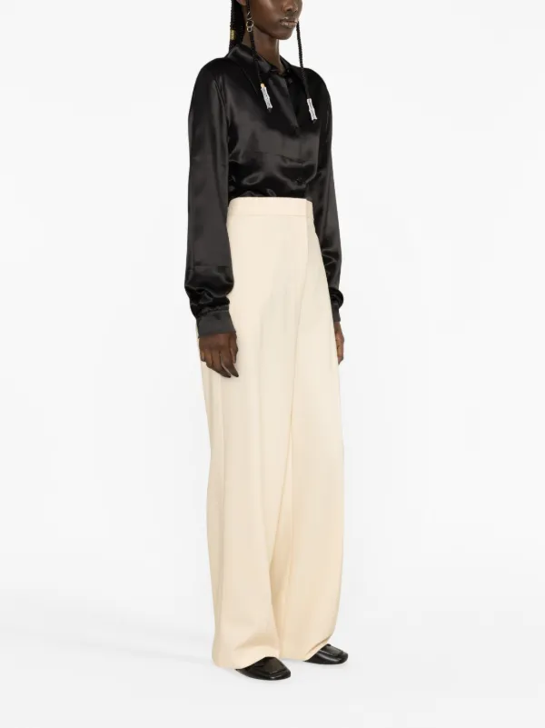 【The Row】 Bodenバージンウールニットパンツ The Row Gordon ウールパンツ | ニュートラル | FARFETCH JP