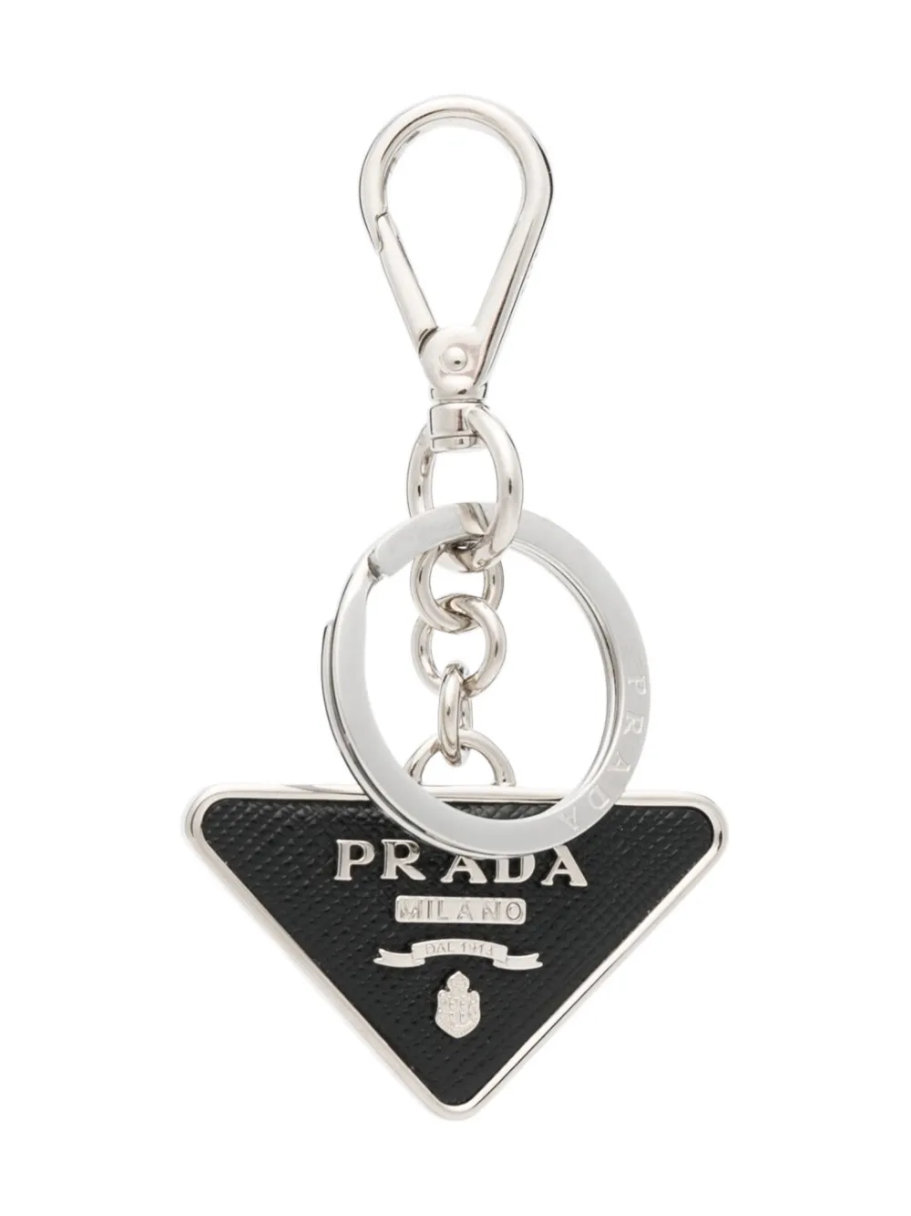 Prada Triangle-shaped Logo Keychain - Farfetch