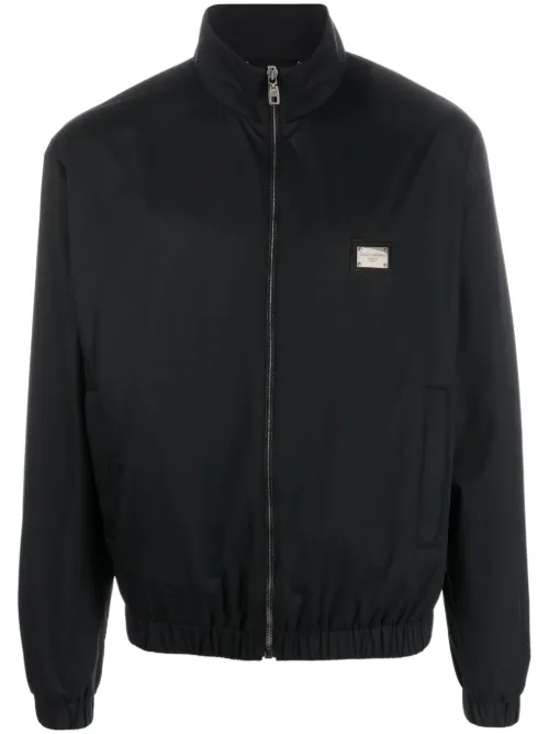 Veste légère à plaque logo - Dolce & Gabbana - Modalova