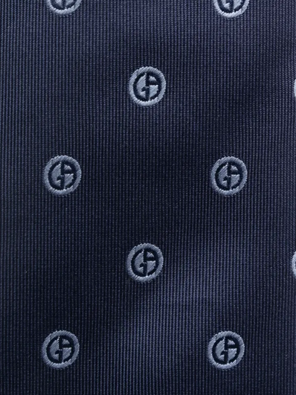 Armani logo tie sales