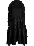 Junya Watanabe panelled-design zip-up coat - Black