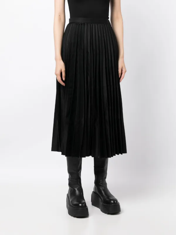 ＼半額SALE／ high-waist Watanabe Junya Pleated FARFETCH | Black | Skirt スカート