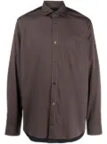 Junya Watanabe MAN long-sleeve cotton shirt - Brown