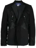 Junya Watanabe MAN single-breasted panelled blazer - Black