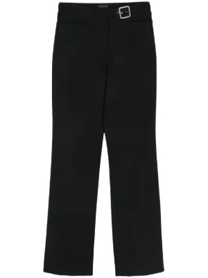 パンツ GUCCI Women Straight Pants 816971 XDCOA1000 Black Wide leg denim trouser in black | GUCCI® TH
