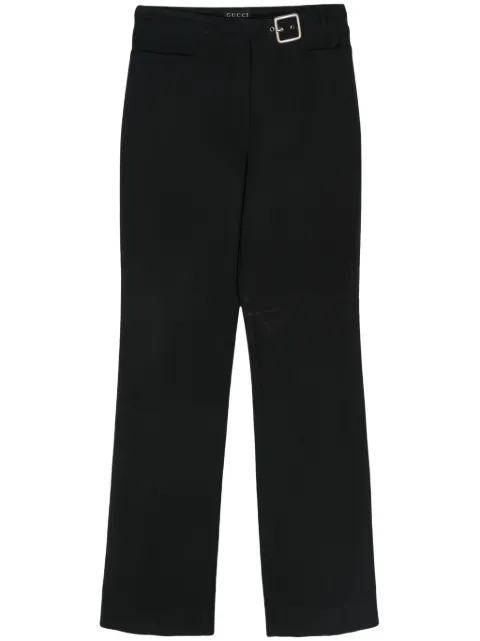 Gucci Pre-Owned pantalones con hebilla del logo 2000