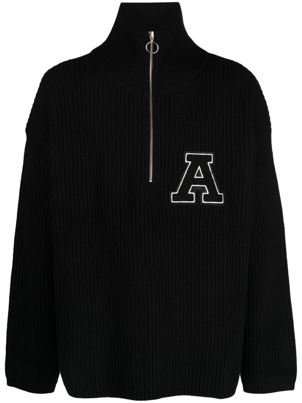 Team logo-patch sweater