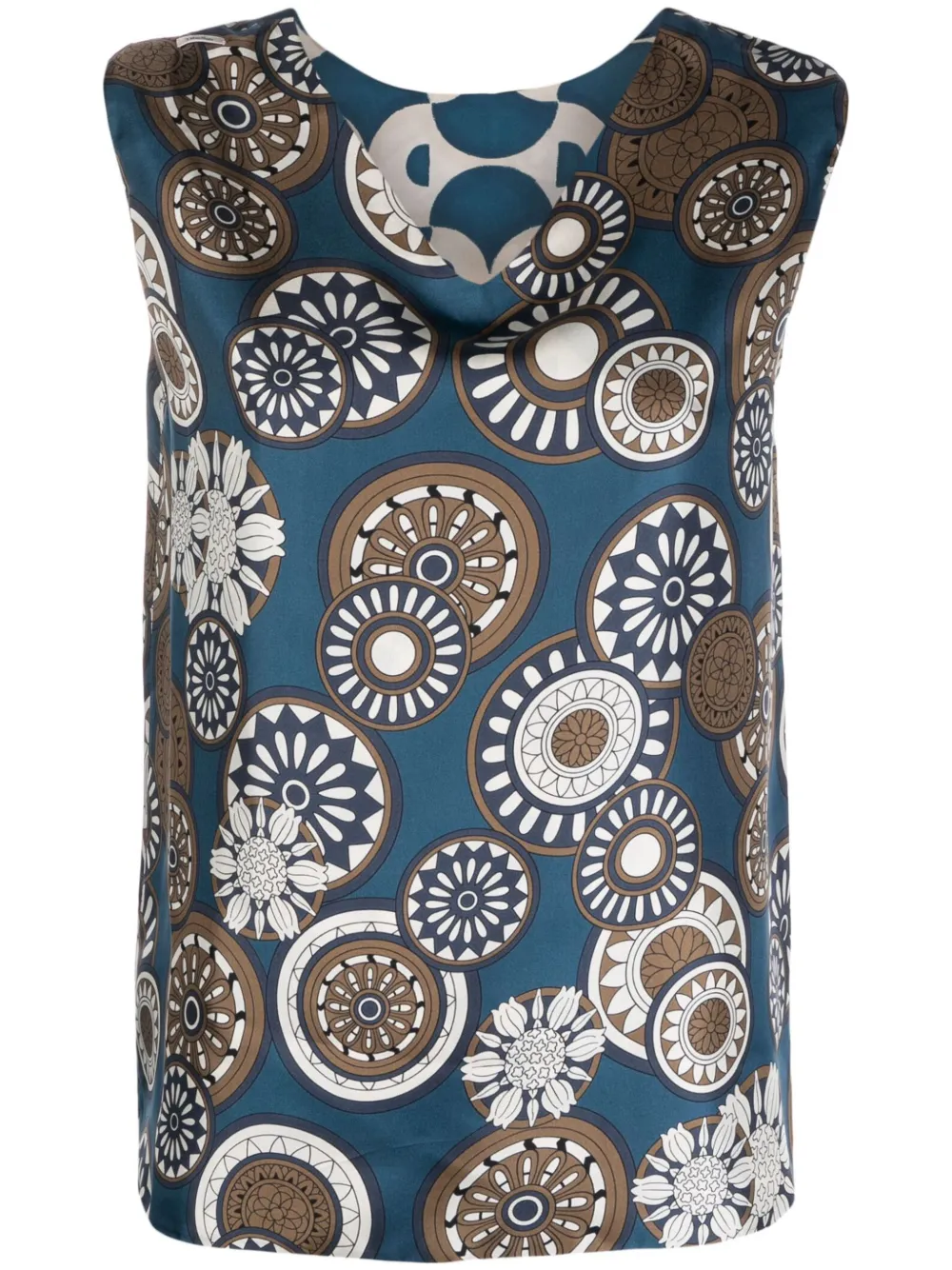 'S MAX MARA REVERSIBLE SILK BLOUSE