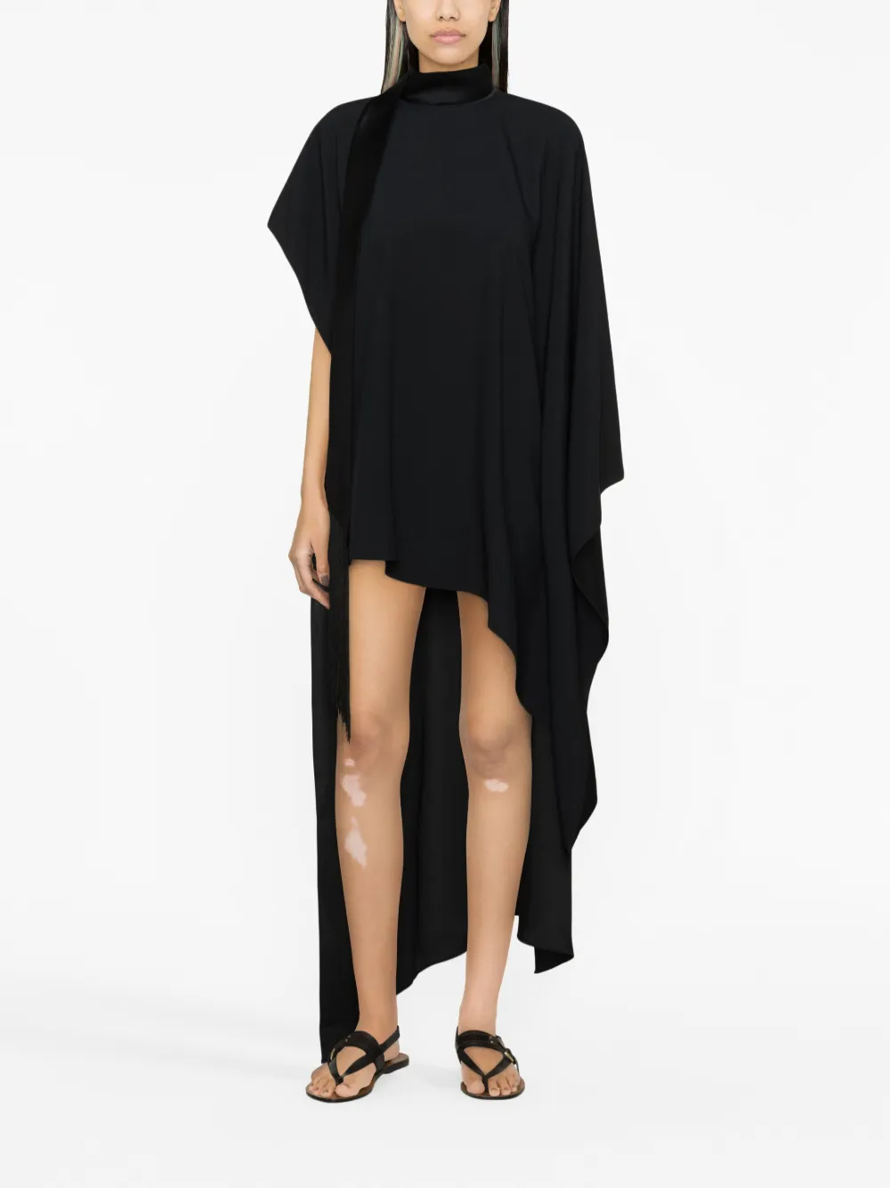 Taller Marmo Asymmetrische cape - Zwart