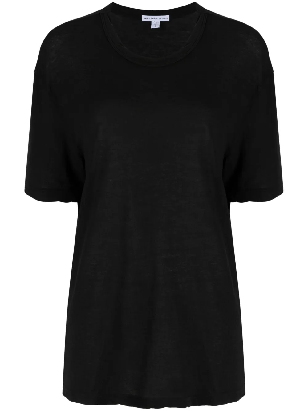 James Perse Short-sleeve Cotton T-shirt In Black