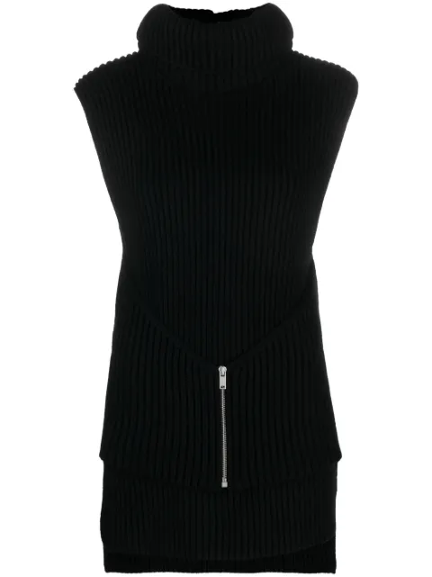 Jil Sander roll-neck knitted wool top