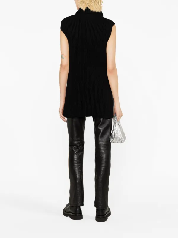 Jil Sander タートルネック ニットトップ | ブラック | FARFETCH JP