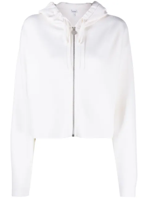 LOEWE cropped zip-up hoodie