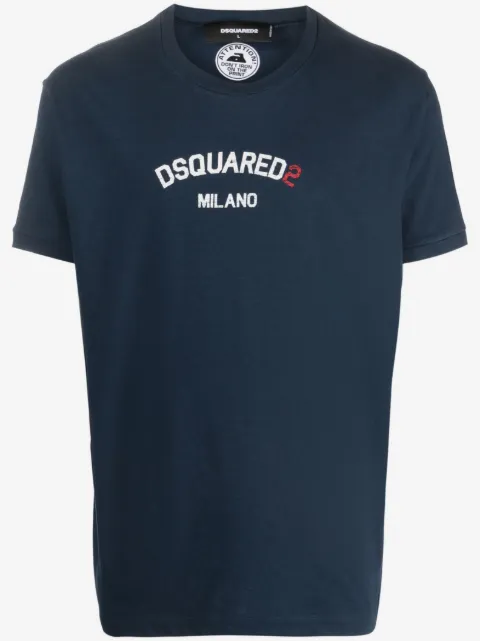 DSQUARED2 t-shirt en coton à logo imprimé
