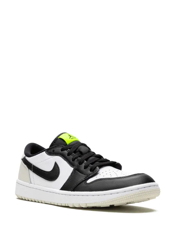 Nike Air Jordan 1 Low Golf Shoes White/Black/Phantom/Volt