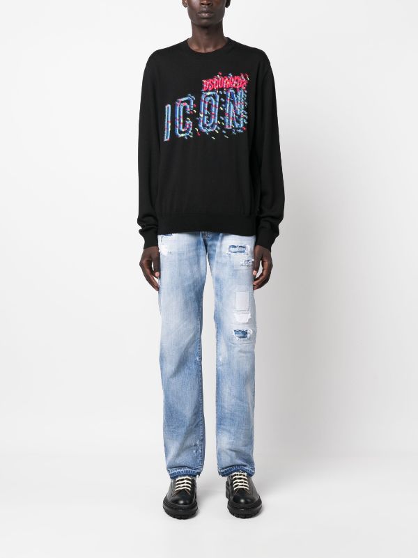 Dsquared2 low rise straight leg Jeans Farfetch