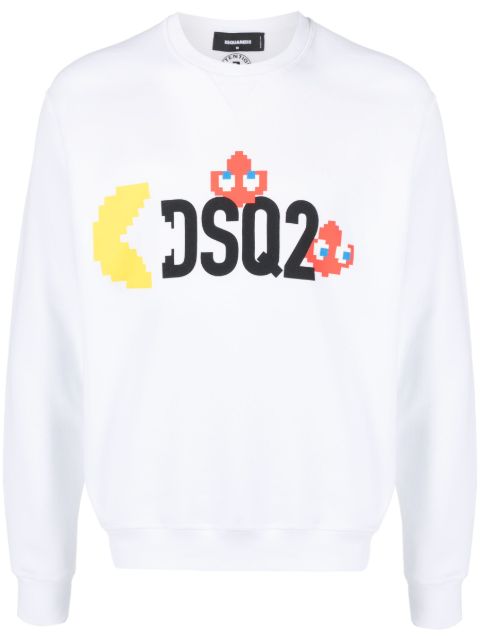 DSQUARED2 logo-print cotton sweatshirt Men