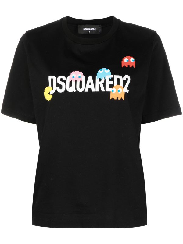 Dsquared2 logo-print cotton-jersey T-shirt - Farfetch