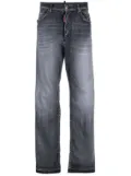 DSQUARED2 straight-leg stonewashed jeans - Grey