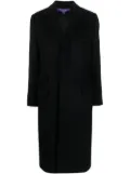 Ralph Lauren Collection Beatrisa single-breasted wool blend coat - Black