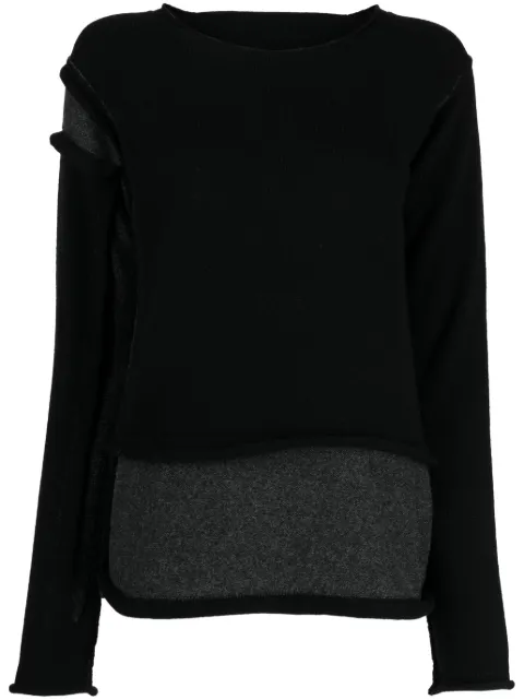 Y's long-sleeve knitted top
