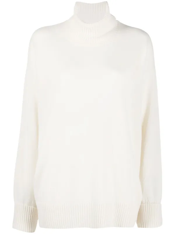 White cashmere clearance polo neck