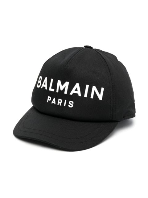 Balmain Kids logo-print cotton cap