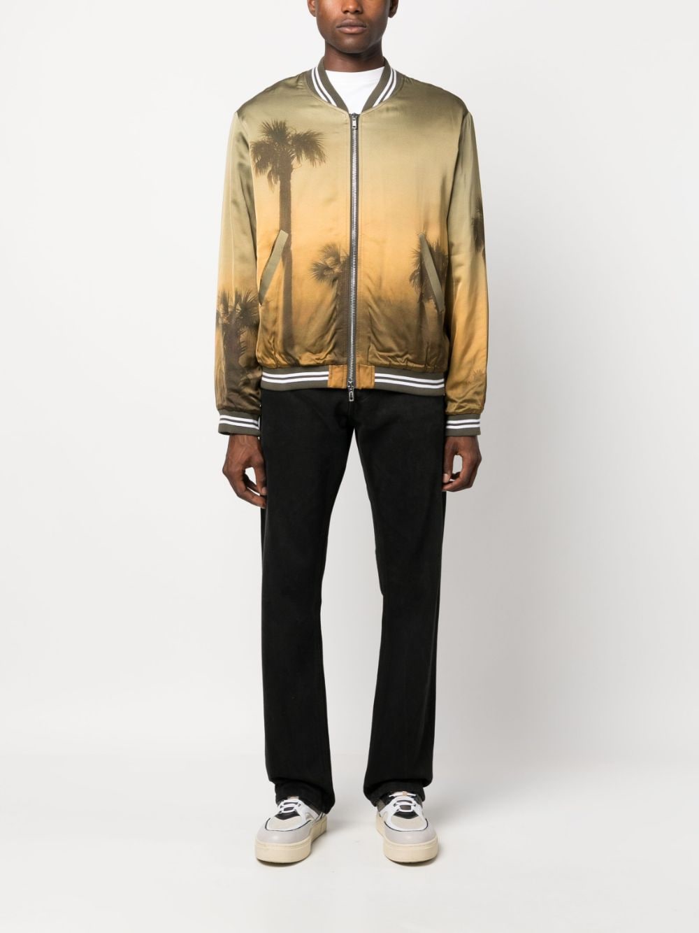 BLUE SKY INN Palm tree-print Bomber Jacket - Farfetch